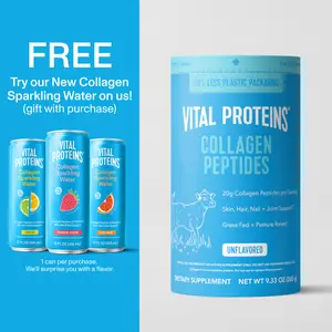 Vital Proteins Collagen Peptides Powder, Promotes Hair, Nail, Skin, Bone and Joint Health, Zero Sugar, Unflavored 10 OZ