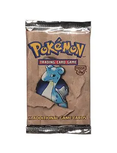 1999 Pokemon Fossil Booster Pack Lapras Art Unlimited Edition