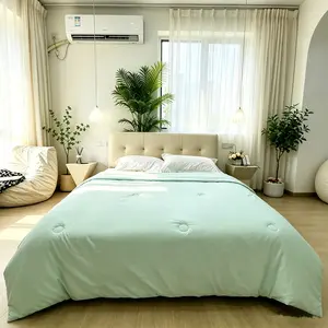 Cooling Summer Comforter for Hot Sleepers, Breathable Nylon Spandex Thin Quilt w/100% Polyester Filling, Soft Sweat‑Free Skin‑Friendly Blanket, Twin Queen King Sizes, All‑Season Bedding, Anti‑Snag Fabric, Machine Washable, Ideal for Summer Night Sweats