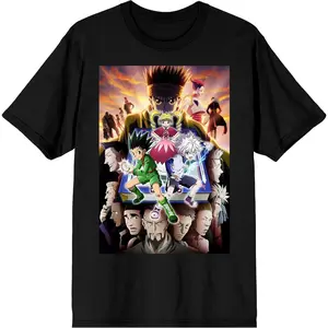 Men's Daily Short Sleeve Classic Top Hunter X Hunter Anime Cartoon Character Group Graphic Tee