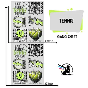 Tennis | Premade DTF Transfer Gang Sheet For Graphic Tees