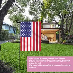 Garden Flag Holder Stand, Garden Flag Pole, Lawn Flag Pole Holder with Anti-wind Clip for Outdoor Garden Lawn