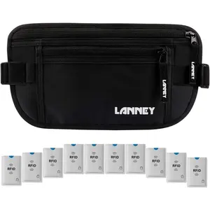 Money Belt for Travel Women and Men Slim Hidden Travel Wallet with RFID Blocking