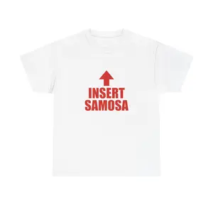 Insert Samosa arrow T-Shirt | Funny Food Graphic Tee