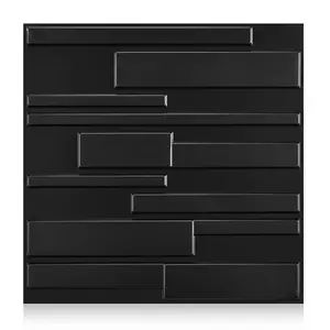 Aadesh 3D Wall Panel (Includes One Roll of Mounting Tape), Interior Wall Decor, Diagonal Diamond Diamond Textured Pattern for Living Room, Lobby, Bedroom, Hotel, Office, Game Room, TV Backsplash, 11.8 x 11.8 Inches (Approx. 30 x 30 cm)