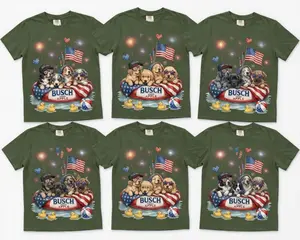 Comfort Colors Moss Custom 50+ Funny Dogs 250th Shirt, Busch Light Apple 4th Of July Shirt, Anniversary Shirt, Patriotic Dog Gift