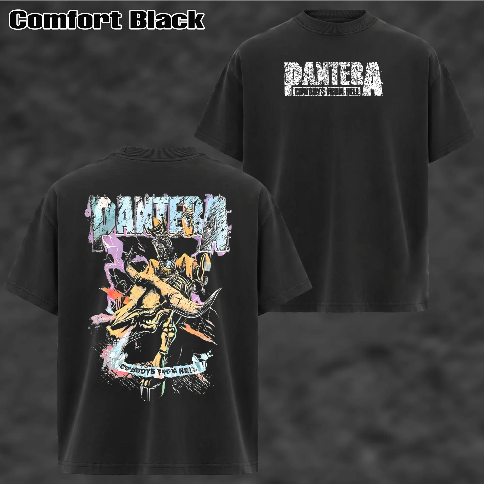 Vintage Pantera T-shirt , Pantera T-shirt & Hoodie , Rock Music Lover T-Shirt , Vintage Band Shirts  Fabric Fit Top , Top Men's and Women's Clothing