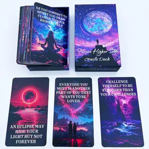 Future Higher Self Oracle: 56 Oracle Card Deck, Guide On Your Life's Journey, divination tool for oracle reading, psychic reading, fortune, tarot card deck