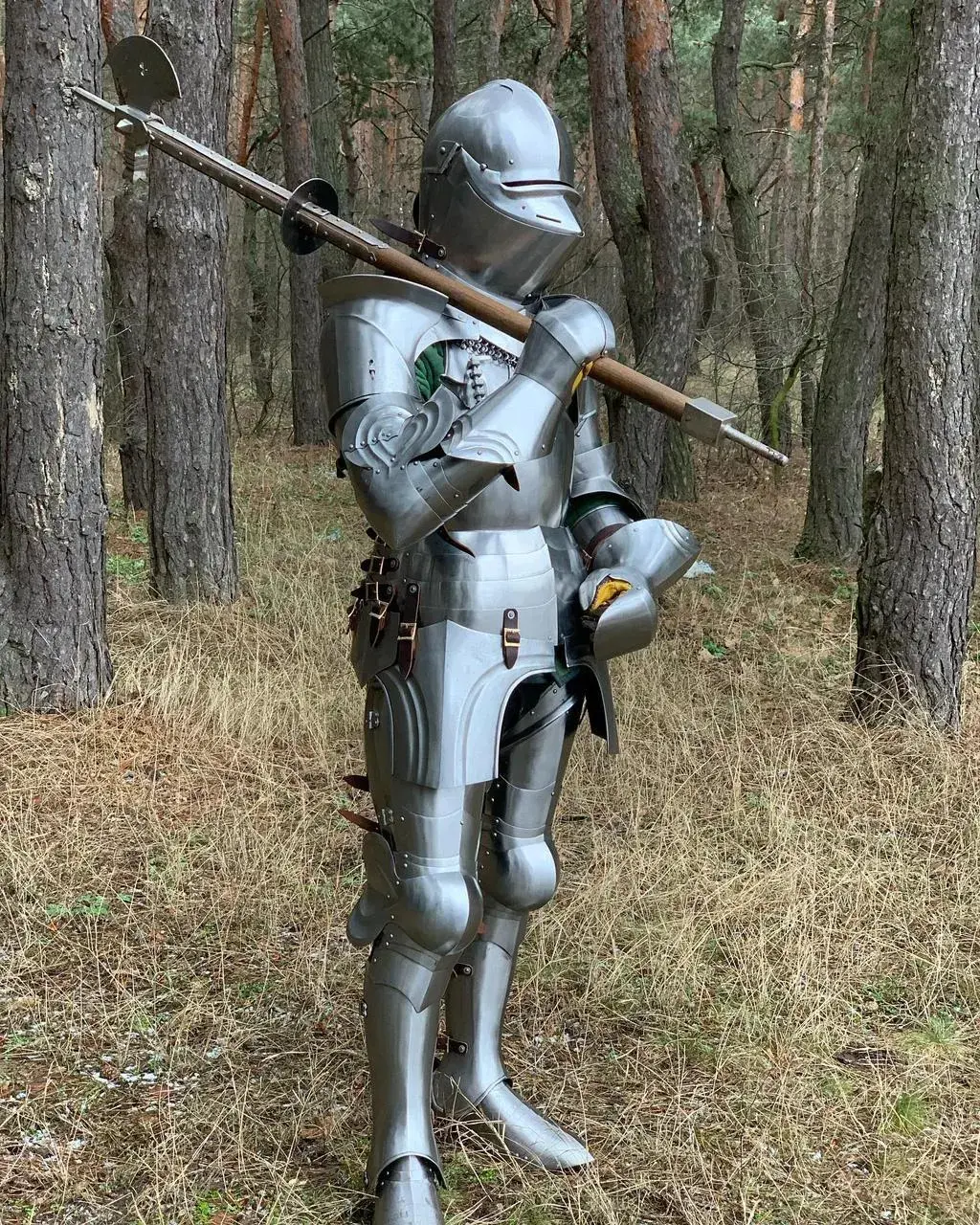 Handmade Medieval Knight Full Armor Suit – 18 Gauge Steel, LARP Cosplay ...