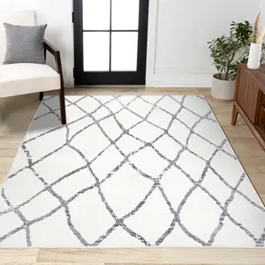 JONATHAN Y Illi Moroccan Diamond Trellis Indoor Area Rug; for Living Room, Kitchen, Bedroom, Dining Room, Office