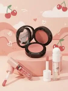 PRETTY NATURE BY JOYCE Pink Bundle contains 1 Pink Lip Oil, 1 Clear Lip Oil, 1 Pink Cheek Balm/ Paraben Free/ Vegan / EU Compliant / Gluten Free / Kosher/ will Hydrate and  Glossy Finish