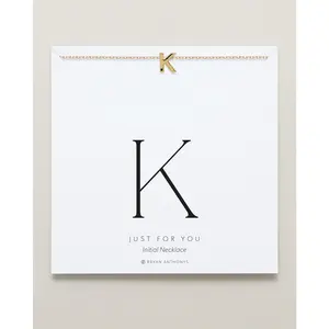 Just For You Initial Necklace — K