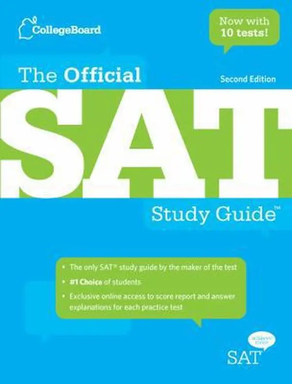 USED Book - The Official SAT Study Guide by The College Board (Paperback) - english