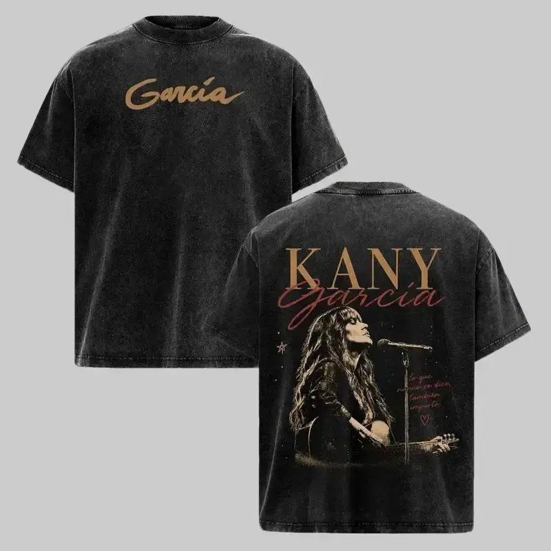 Kany García Puerta Abierta Tour 2026 Vintage Washed Graphic T Shirt, Latin Pop Concert Tee, Oversized Heavy Cotton Music Shirt for Men Women