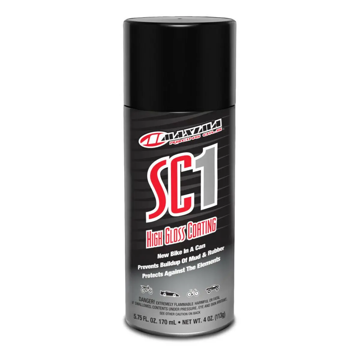 Maxima Racing Oils 4 oz SC1 High Gloss Coating - Automobile Coating Agent, Automotive & Motorcycle Mud Release Agent for Car Washing & Paint Care Maintenance