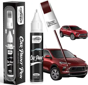 Cinnabar Metallic(GFM/WA294F) for Buick Touch Up Paint Pen, 2 in 1 Car Scratch Remover with Pen Tip and Brush, Precise Color Match for Car Paint Scratch Repair, Quickly and Easily Fix Chips and Nicks