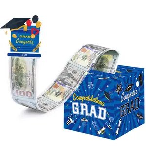 Graduation Decoration Gift Box Set, Graduation Gifts, Blue Color Graduation Party Supplies & Keepsake Card Holder, Perfect Commencement Present Idea