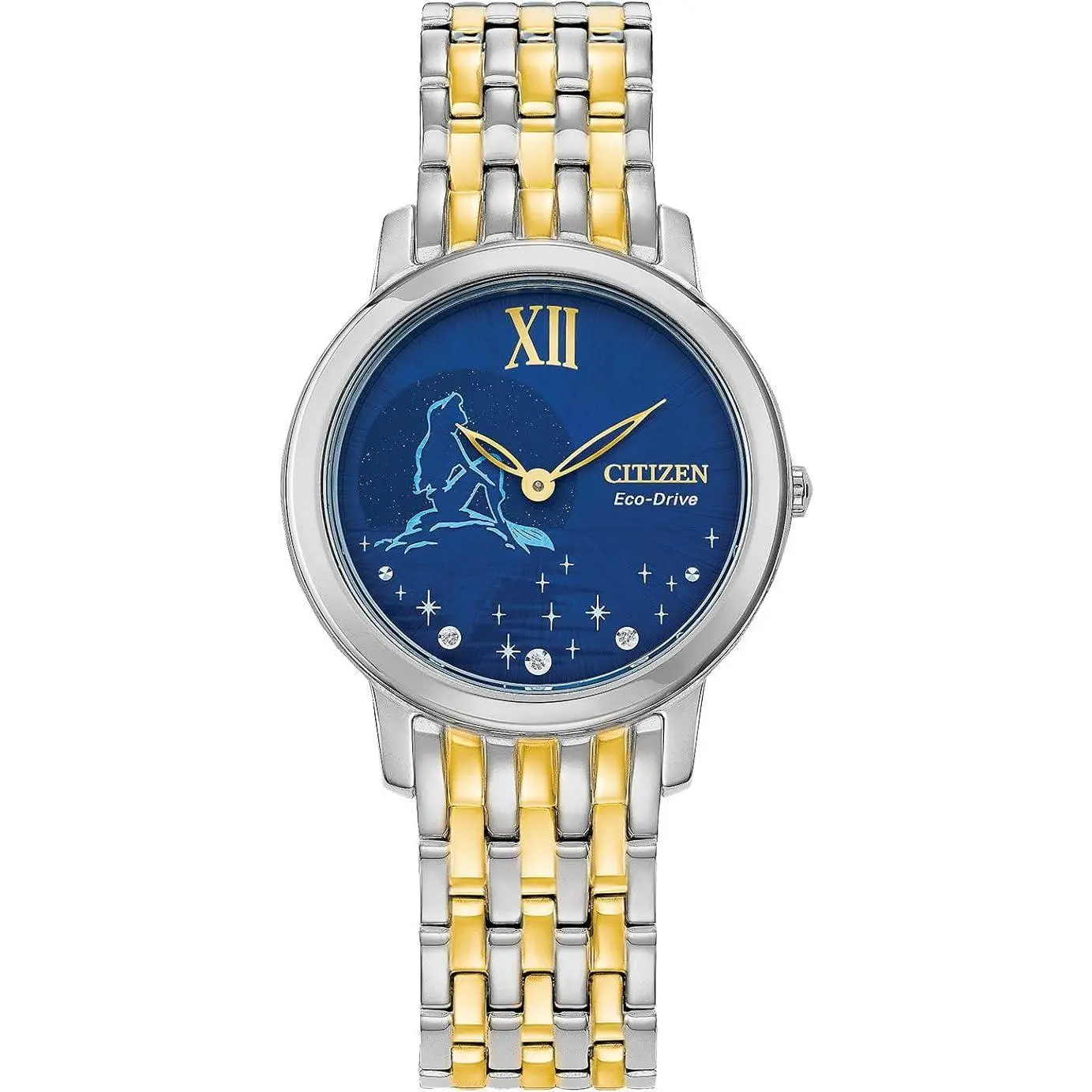 Citizen Ariel Diamond Disney Princess Blue Dial Ladies Watch EX1499-50W