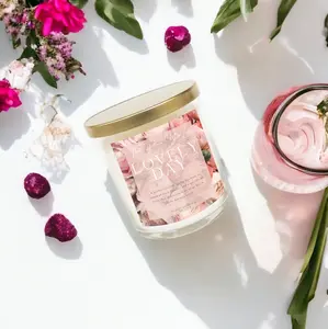 Lovely Day Candle 8oz, Non-Toxic, Coconut Apricot Wax