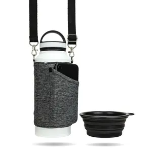 Water Bottle Bindle Bottle White 24oz Puppy Pack