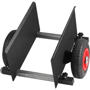 VEVOR Panel Dolly, 1000 LBS Load Capacity, Drywall Mover with 10 Inch Rubber Wheels Fits Different Terrain, Adjustable Clamp Panel Cart for Steel Panels, Mattress, Doors and Drywall Sheet, BlackVEVOR Super Brand Day