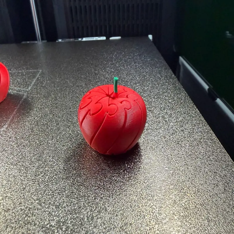3D Printed Apple Fidget Puzzle | Satisfying Twist Toy