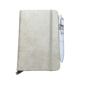 A6 Mini Pocket Notebook with Free Pen, 100 Pages, Eco-Friendly Cover, Lined Paper, Portable Journal for Travel & Work