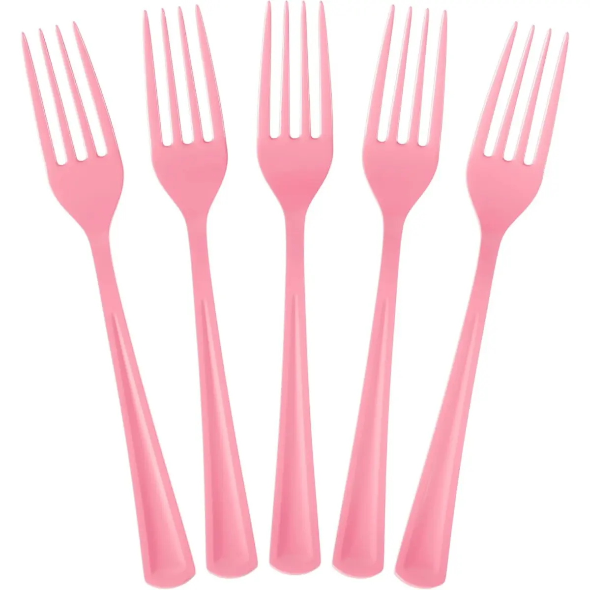 Pink Plastic Forks 50 Pcs Pink Forks Disposable Utensils Heavy Duty Plastic Cutlery Set Disposable Cutlery Sets Flatware Sets Silverware Set For Party Supplies & Party Tableware Exquisite