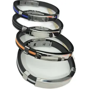 Stainless Steel Bracelet -Free Engraving - with Sleek Design and Durable Finish for Everyday Wear