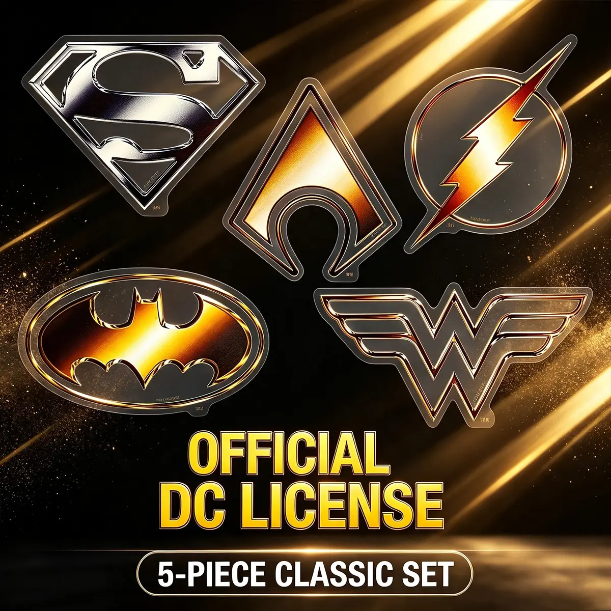 Justice League Car Sticker Set Official License Superhero Vinyl Decals Batman Superman Wonder Woman Car Accessories Interior Exterior Decor