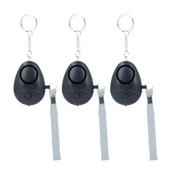 Breck 3-Pack Personal Safety Alarm Keychain with Flashlight
