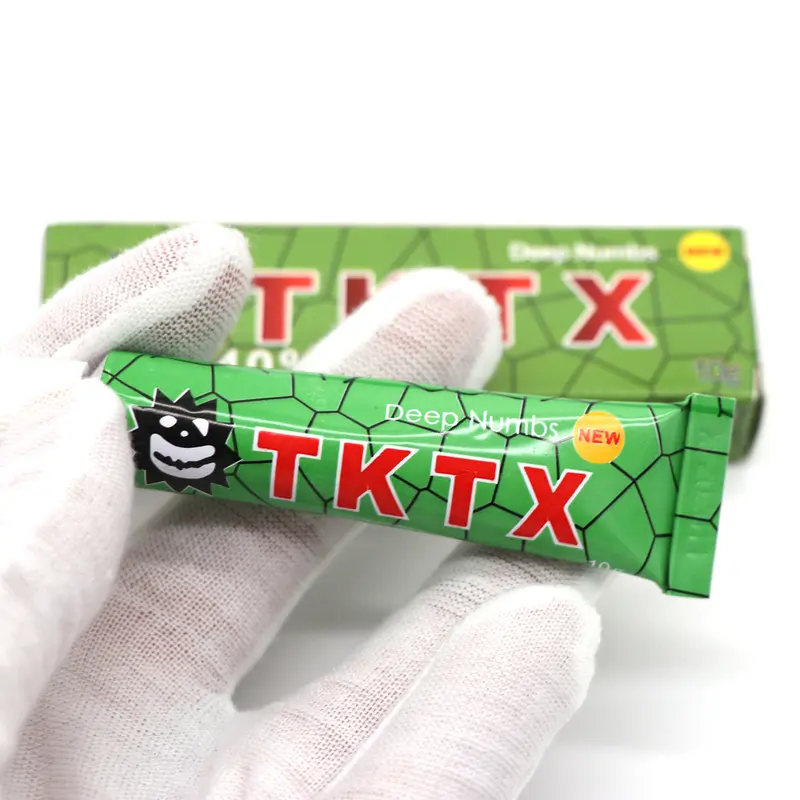 Tattoo Numbing Cream - T-K-T-X - Green 80% International - Pain Free Tattoos - Effective Numbing Formula for No-Distraction Tattoos