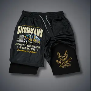 [Viral]  Double-Layer Sports Shorts Graphic Shorts Black Shorts Camo Shorts Streetwear Shorts Men Outfits Men Short Shorts Vacation Outfits Shorts