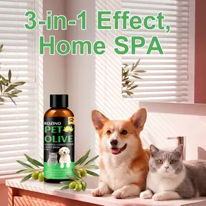 3-in-1 Pet Shampoo & Conditioner (100ml) | Universal Antibacterial, Deodorizing & Fragrant Formula for Dogs & Cats | Deep Cleansing & Long-Lasting Freshness