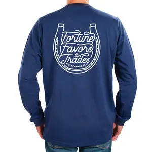 "Fortune Favors the Trades" Horseshoe FR Shirt clothing gift - graphic tee - shirt top men - Soft Cotton - trendy casual top