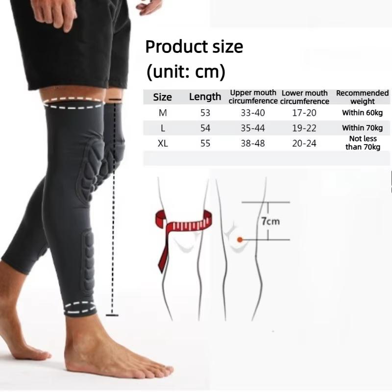 2Pcs Knee Calf Pads Knee Braces Pad Compression Leg Sleeve Protective Calf Shin Guard for Youth Adults Football Basketball Baseball Black