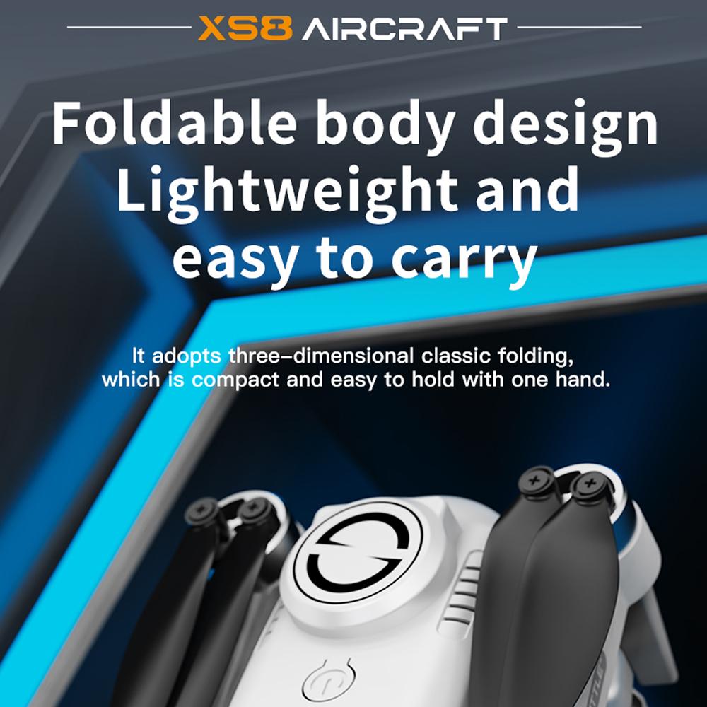 8K  Dual Camera Drone for Beginners, 2000m (6562ft) Long Range, Large Remote Screen & Body LCD Display, Brushless Motor Quadcopter with Optical Flow Stability, 2 Batteries