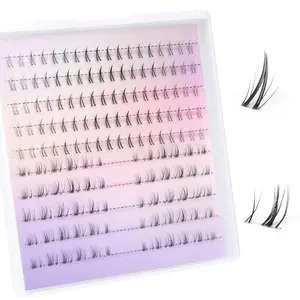 Bottom Lash Clusters DIY Lash Extension Lower Individual Lashes Manga Mink Clear Band for Eyelash Extensions Makeup Faux Volumized - Mascara Cosmetic