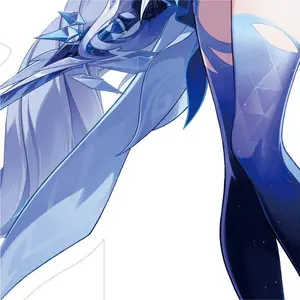 Anime Genshin Impact Skirk Acrylic Stand Model Figure Desk Display Cosplay Standing Exhibit Ornament Fans Birthday Gift Carving