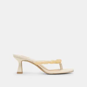 Dolce Vita DAKSIE HEELS OFF WHITE LEATHER