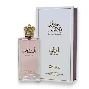 Zakat Perfumes Jewel of Emirates Sharjah Eau de Parfum (EDP) - Unisex Floral Perfume, Fruity & Caramel Notes, Alcohol Base, 100 ML-3.4 oz Single Item