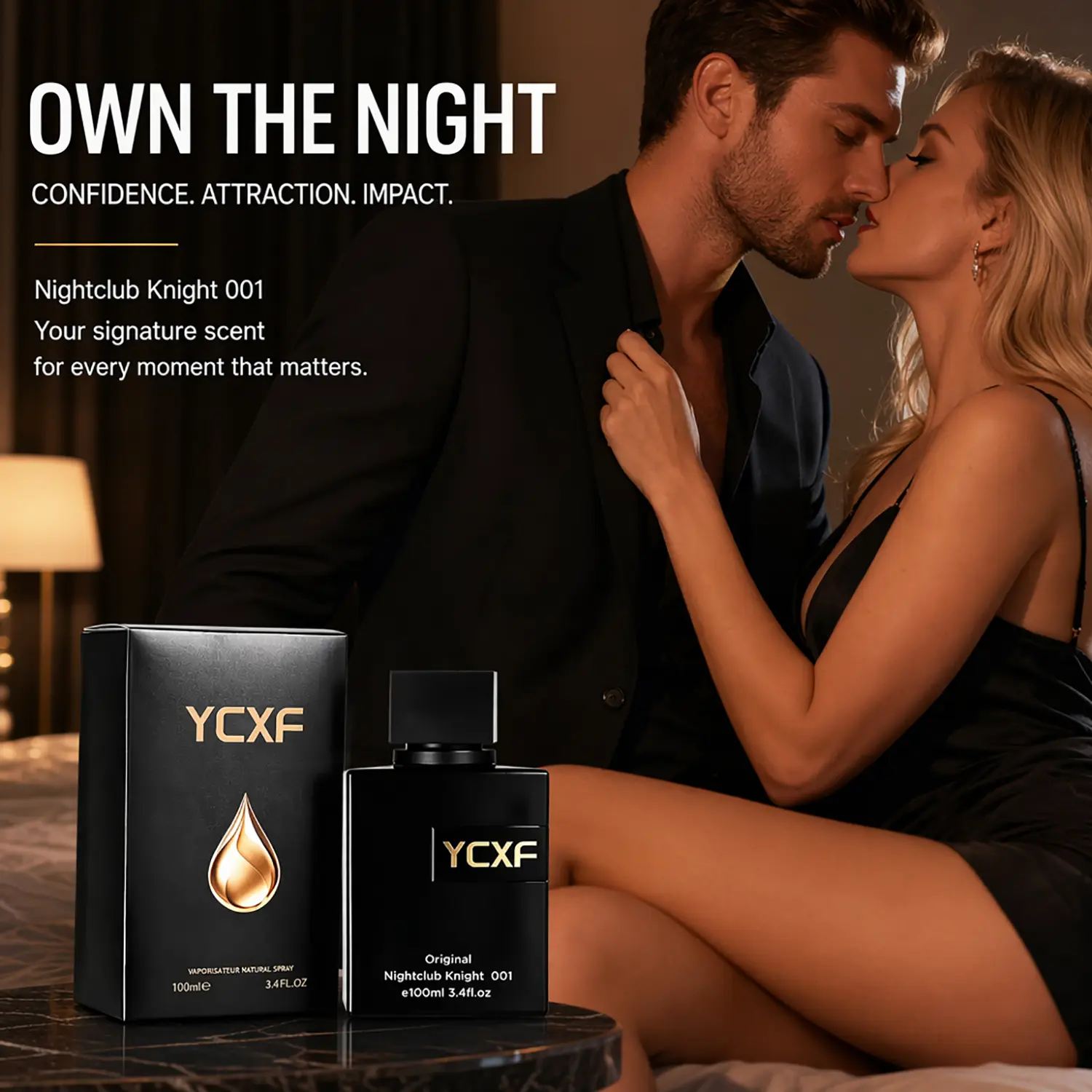 Men's Pheromone Perfume, long-lasting floral fruity woody blend. Pheromones make her obsess over you, leave her breathless, create an intense night. Perfect for Thanksgiving, Black Friday & Christmas. 100ML/3.4FL.OZ.Men's Cologne Pheromone Fragrance