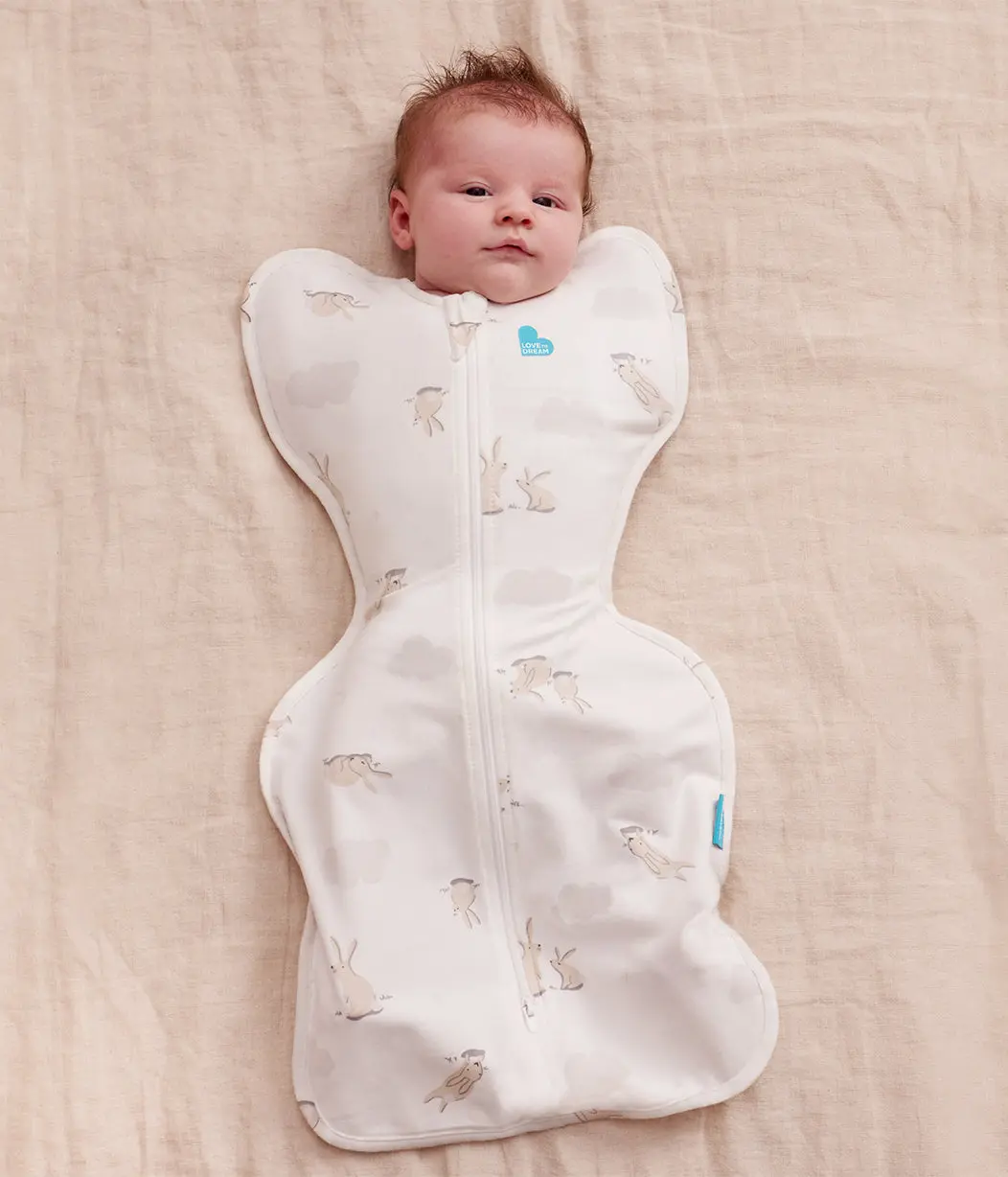 Swaddle Up™ 1.0 TOG Cotton White Cloud Bunnies Swaddle Up™ 1.0 TOG Cotton White Cloud Bunnies