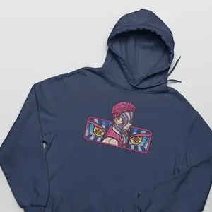 Anime Embroidery Design Available As T Shirt, Sweatshirt, or Hoodie Demon Hunter: Cosplay Streetwear.