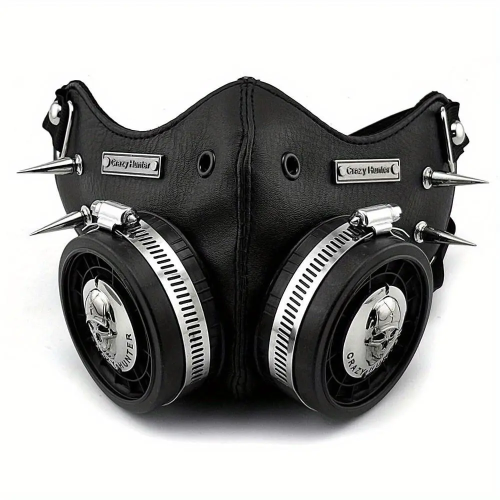Steampunk Mask Cosplay Skull Masque Men/ Women Gothic PU Leather Mask