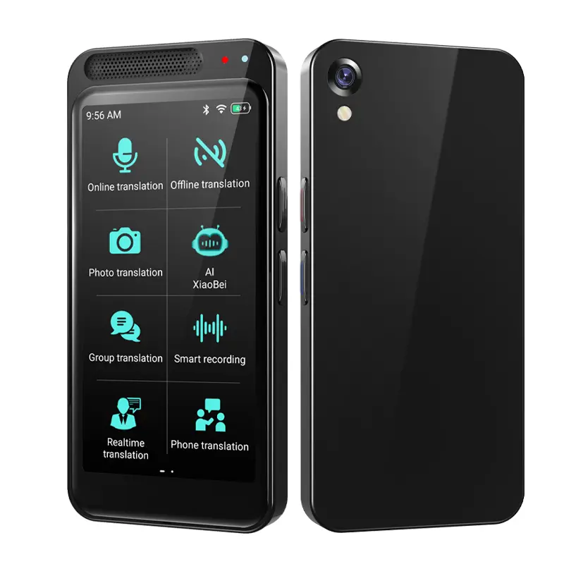 AI Language Translator Device,Portable Translator with 150 Languages & 4.1" Touch Screen, Smart Voice Photo Translator Real Time, Offline Online Translation for Business and Learning