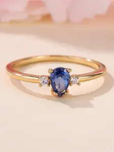Plain Round Rings for Women & Girls Zirconia Inlay Simple Stackable Design Engagement Ring Daily Wear Jewelry Accessory for All Seasons