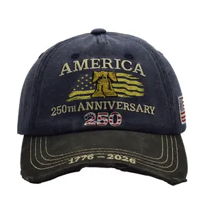 U.S. Founding 250th Anniversary Commemorative Hat — Liberty Bell & Eagle Baseball Cap