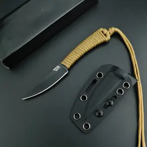 Outdoor Fixed Blade Knife Portable Sharp Camping Knife Outdoor Kitchen, Durable & Lightweight Design, Perfect for Hiking & Traveling, Outdoor Camping Knives