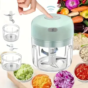 Electric Food Processor, USB Rechargeable Garlic Chopper, Meat Grinder, Small Food Processor, Vegetable Mixer, Wireless Food Chopper, Multifunctional Food Chopper